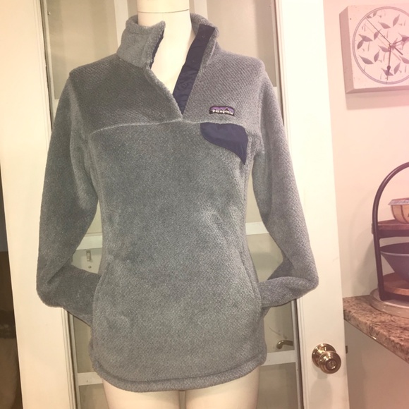 Patagonia shadow blue Re-tool snap T fleece pullover - Picture 2 of 16